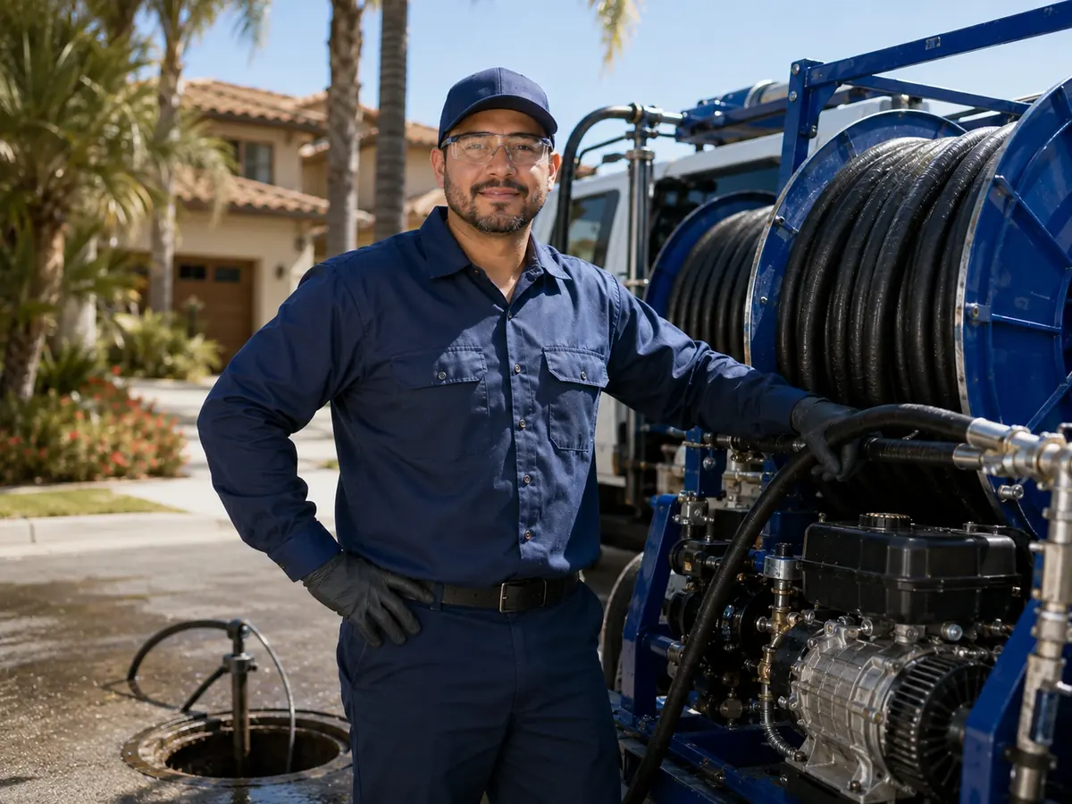 Hydro jet sewer cleaning in Palo Alto