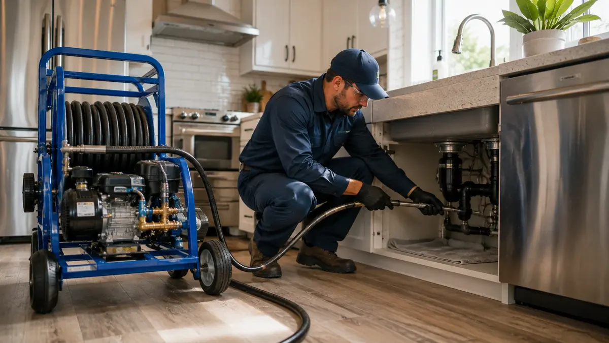 Kitchen Drain Hydro Jetting in Palo Alto