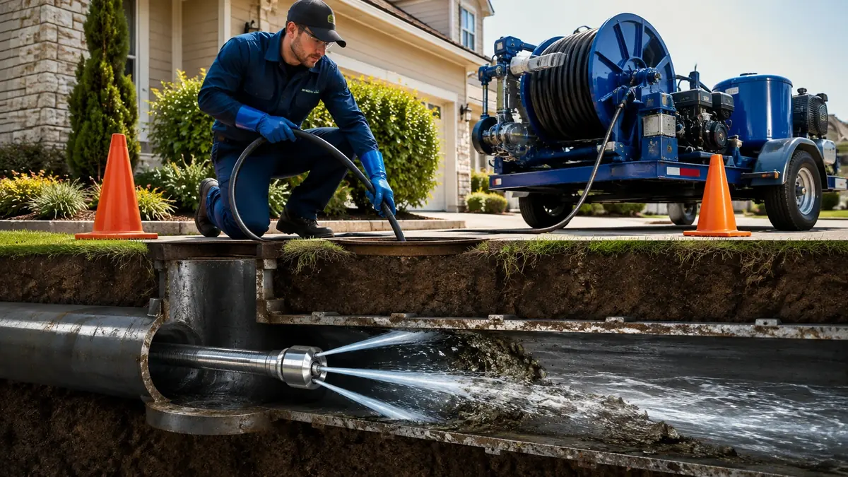 Main Sewer Line Hydro Jet Cleaning in Palo Alto