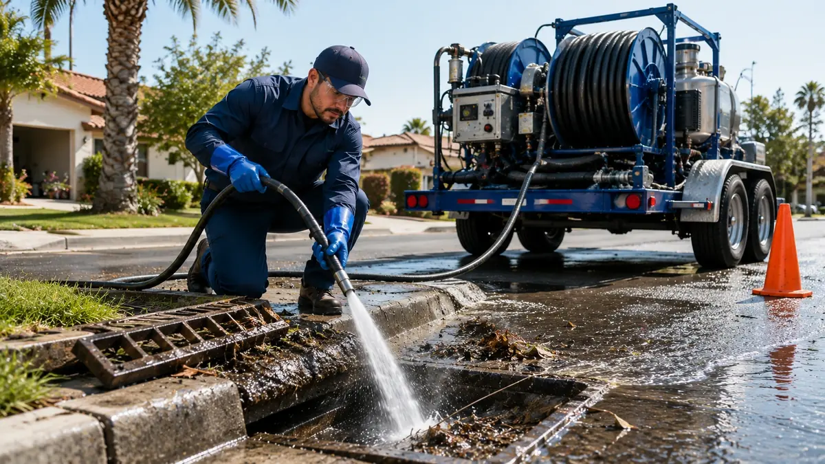 Storm Drain Hydro Jet Cleaning in Palo Alto